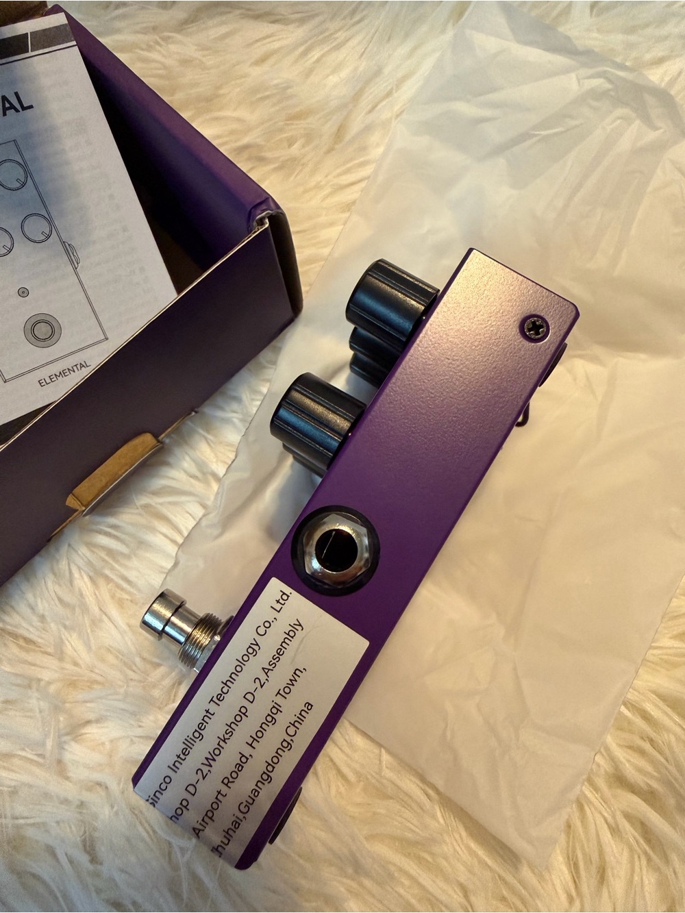 ELEMENTAL M-Wave Guitar Pedal Purple, NEW - Picture 6 of 9